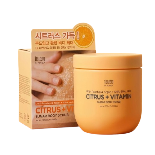 Tenzero Citrus Vitamin Sugar Body Scrub Sunflower 500g