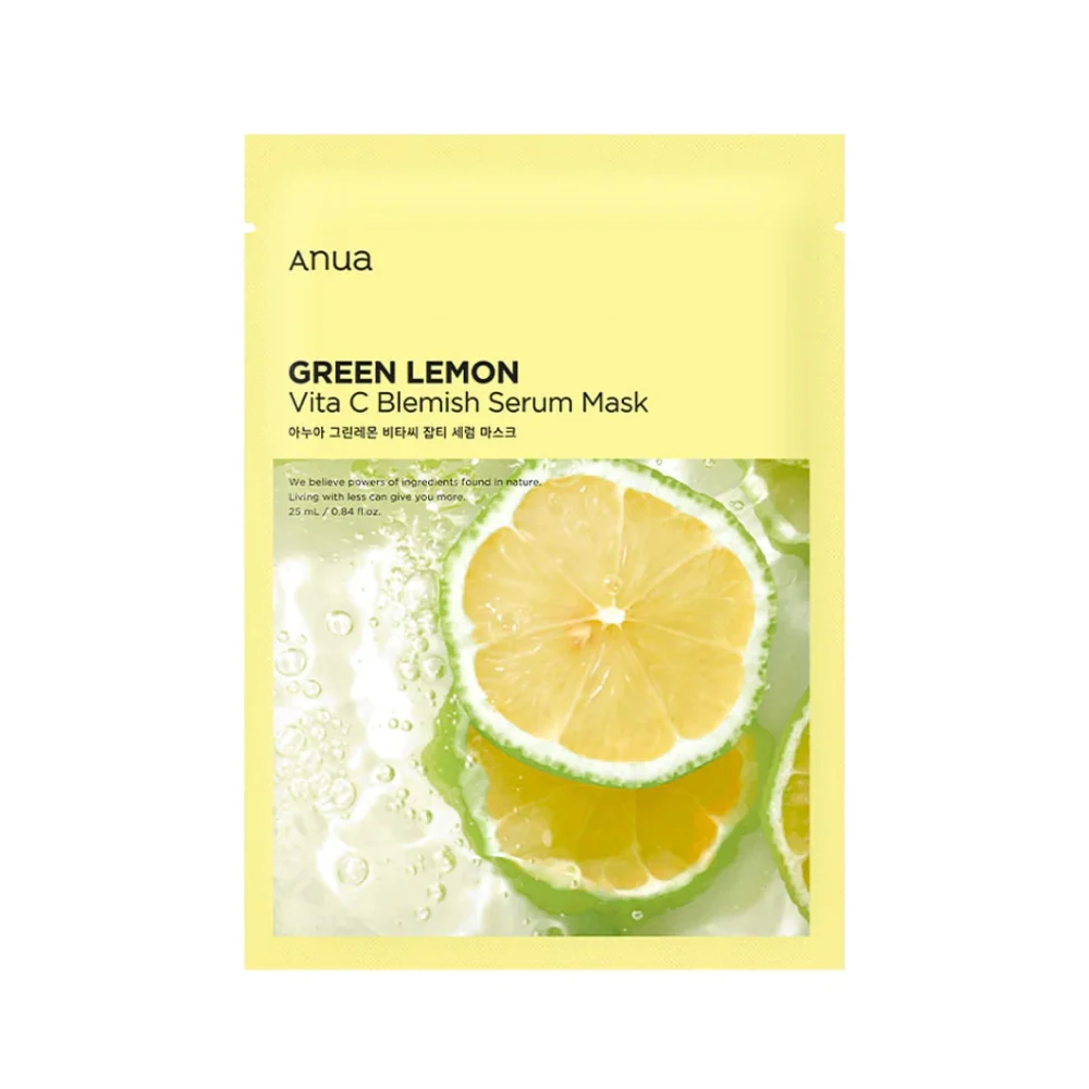 Anua Green Lemon Vita C Blemish Serum Mask 25ml