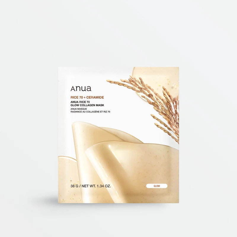 Anua Rice 70 Glow Collagen Mask 38g