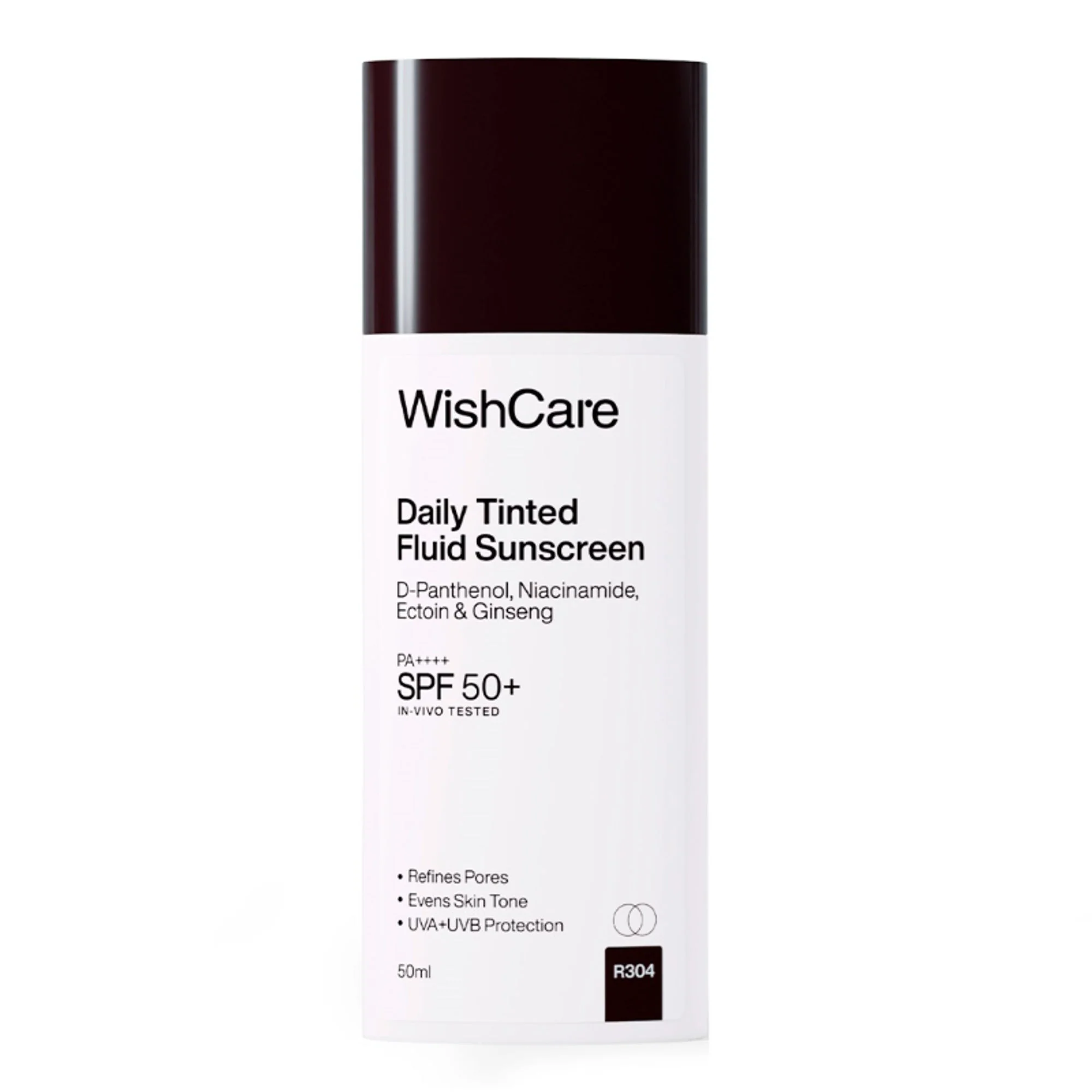 Wishcare Daily Fluid Tinted Sunscreen - 50 ml SPF50PA++++ R304