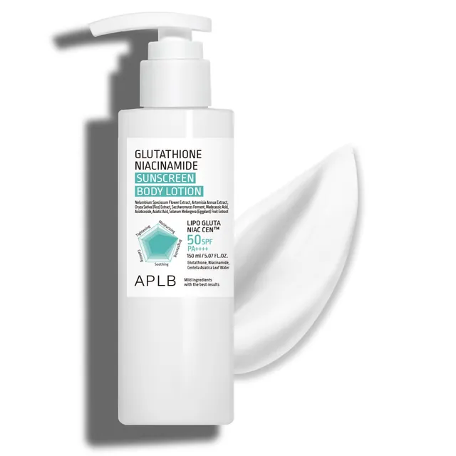 APLB Glutathione Niacinamide Sunscreen Body Lotion SPF50 PA++++ 150ml