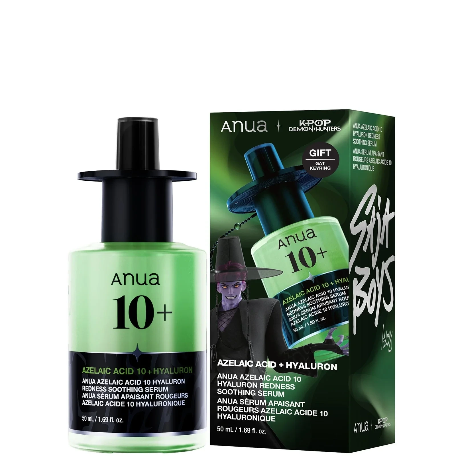 ANUA K-Pop Demon Hunters Azelaic Acid 10 Hyaluron Redness Soothing Serum 50ml