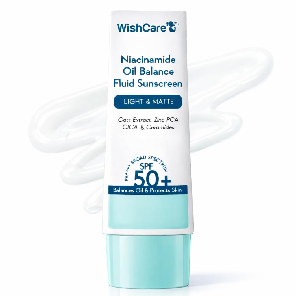 Wishcare 5% Niacinamide Oil Balance Fluid Sunscreen SPF 50 PA++++ 50ml