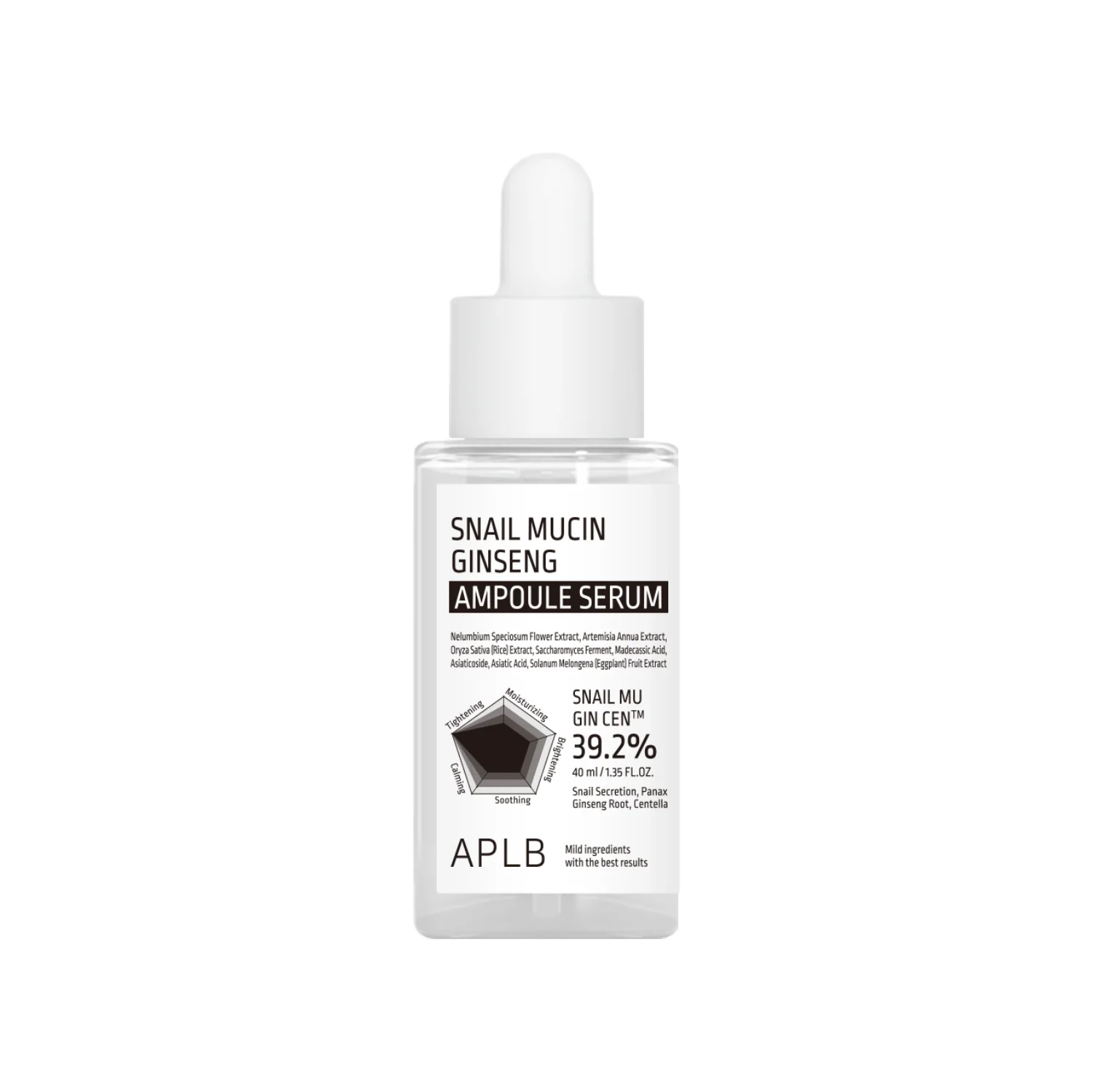 APLB Snail Mucin Ginseng Ampoule Serum 40ml