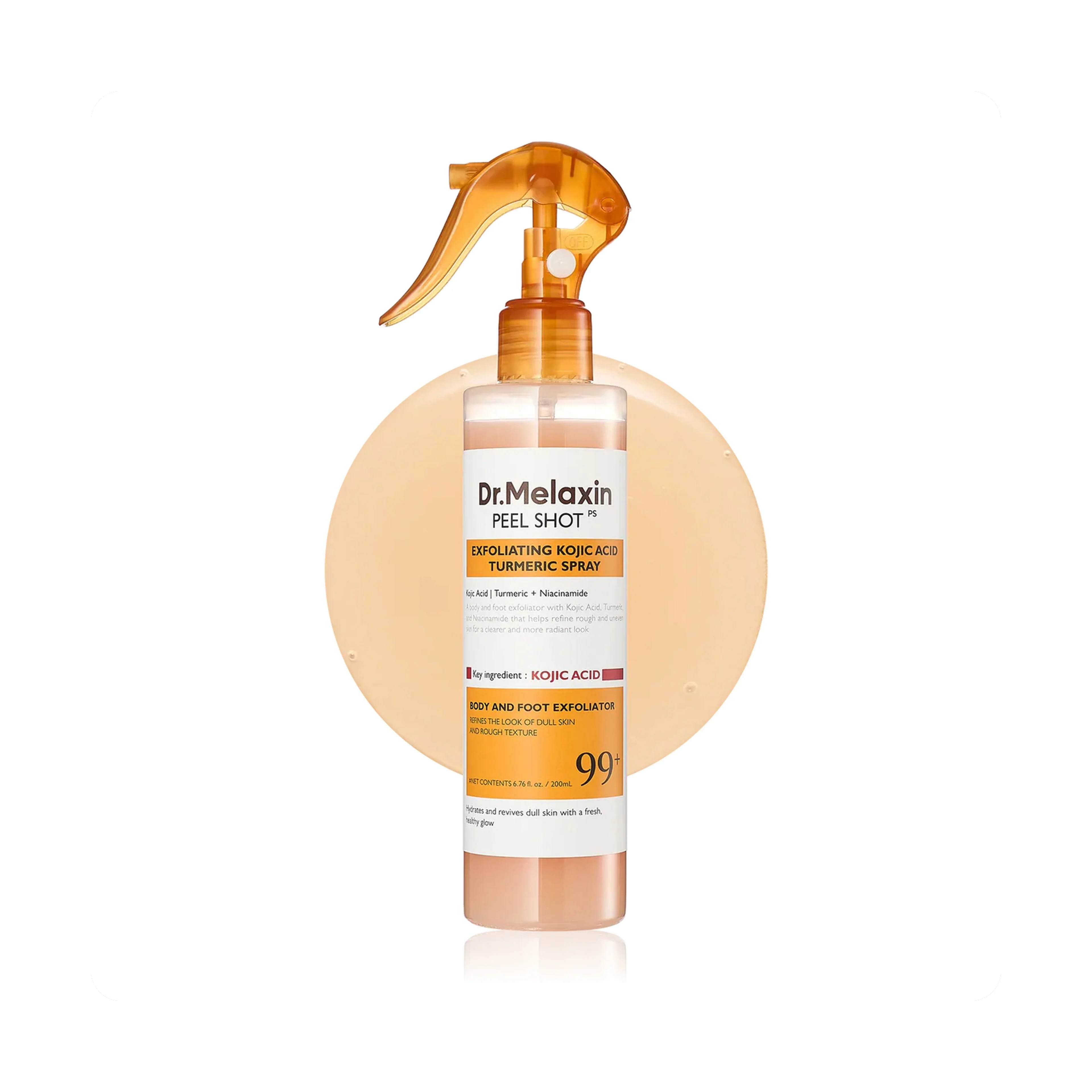 Dr.Melaxin Peel Shot Exfoliating Kojic Acid Turmeric Spray - 200ml