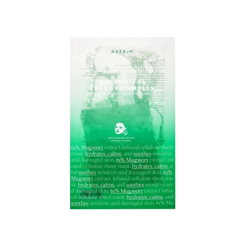 AXIS-Y 61% Mugwort Green Vital Energy Complex Sheet Mask - 27ml