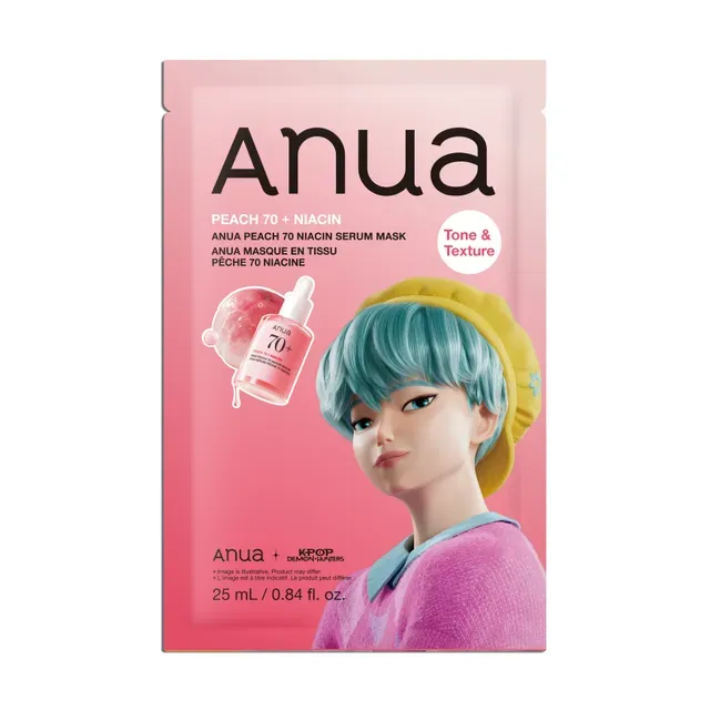 ANUA KDH Peach 70 Niacin Serum Face Mask (1Pc)