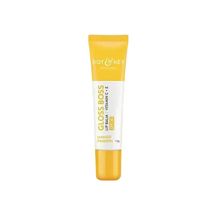 Dot & Key Vitamin C + E Lip Balm Mango Passion Non Tinted with SPF 30+ 12g