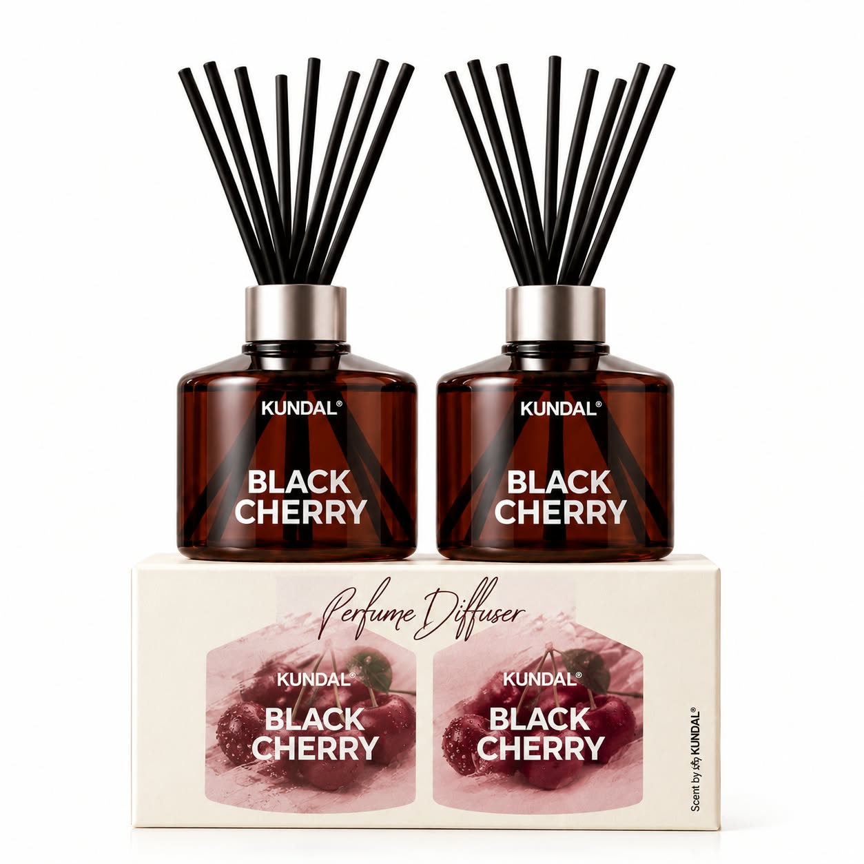 KUNDAL Perfume Diffuser – Black Cherry (2 EA) – 400ml