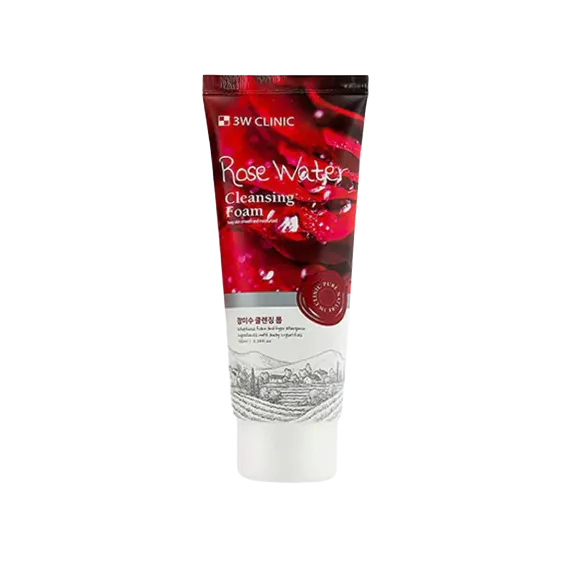 3w Clinic Rose Water Cleansing Foam 100 ml